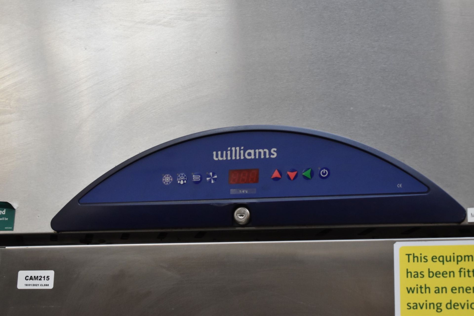 1 x Williams HC2T Double Door Refrigerator With Stainless Steel Exterior & Internal Pull Out Baskets - Image 3 of 7