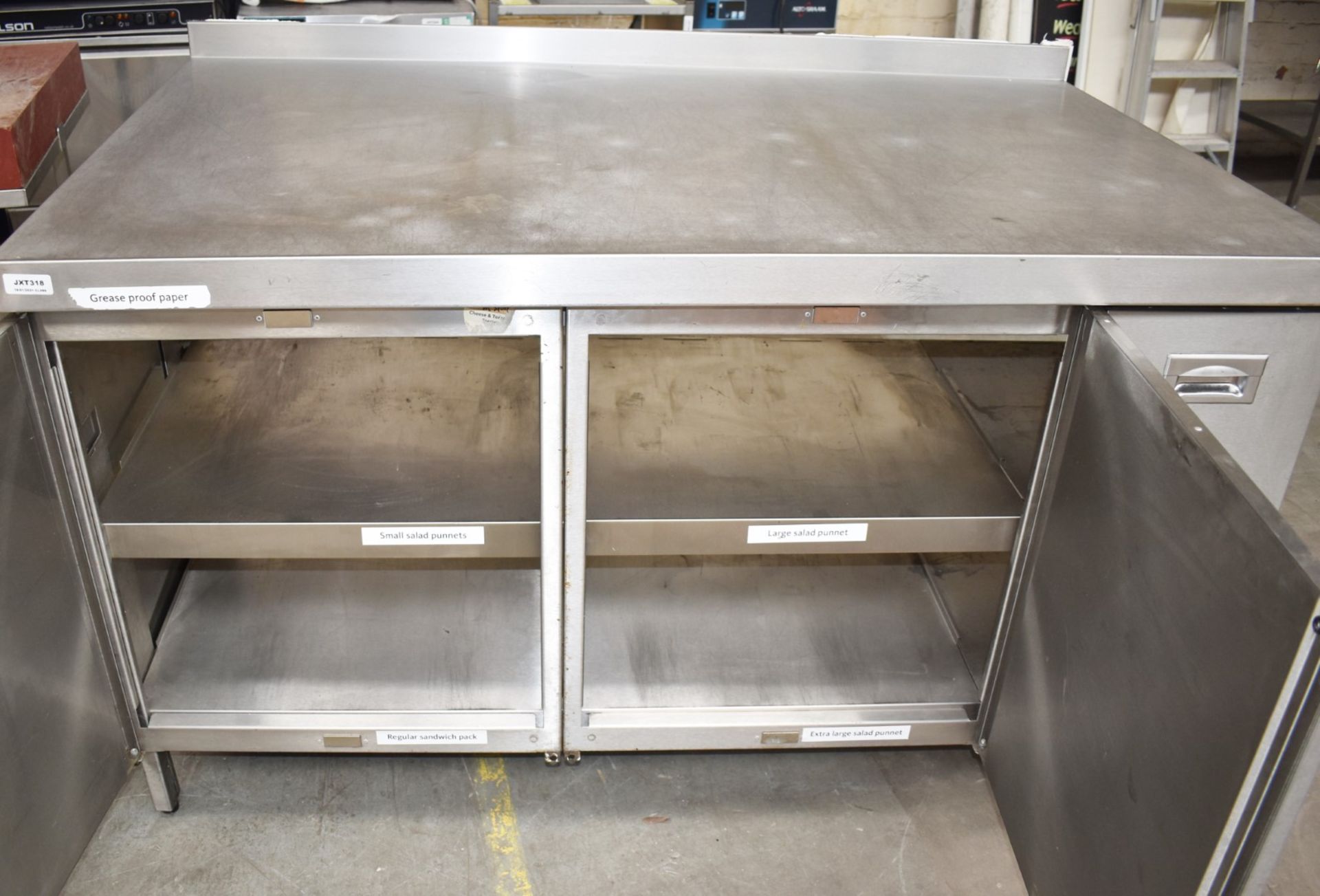 1 x Stainless Steel Commercial Cabinet Prep Table - Recently Removed From Major Super Market Store - - Image 6 of 8