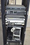 1 x HP Server Rack Cabinet With Three HP Tower Server, HP DL380 G7 Server, HP DL120 G7 Server, Avaya