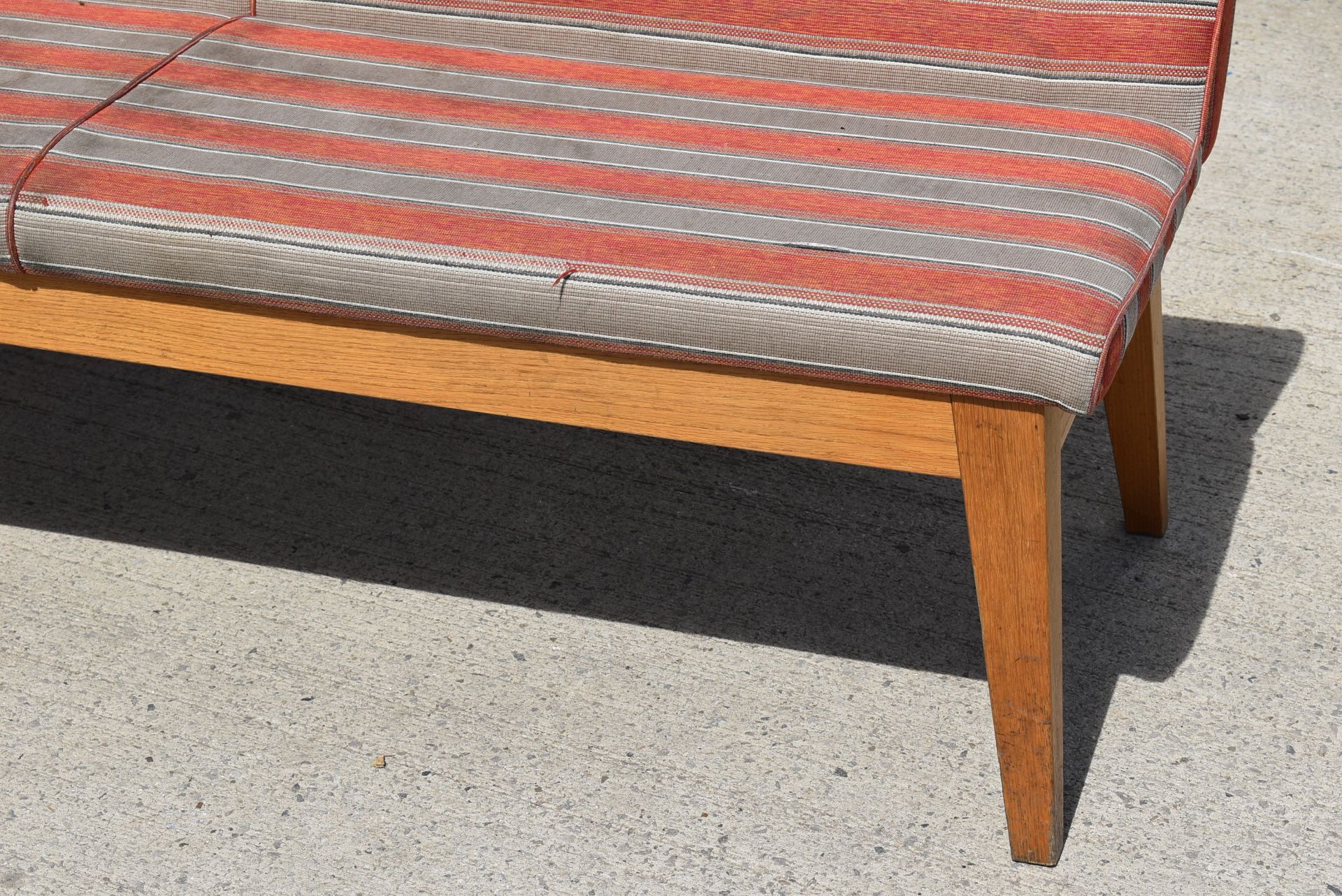 1 x Seating Bench With Solid Wood Bases and Hard Wearing Fabric Seats - Dimensions: H x W x D - Image 5 of 7