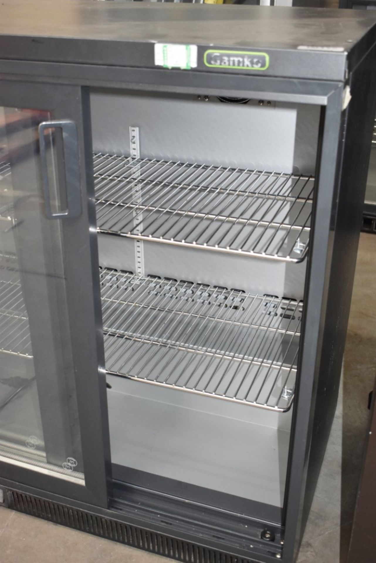 1 x Gamko MG2 Two Door Backbar Bottle Cooler - Dimensions: H92 x W90 x D53 cms - Ref: IM175 WH4 - - Image 2 of 5