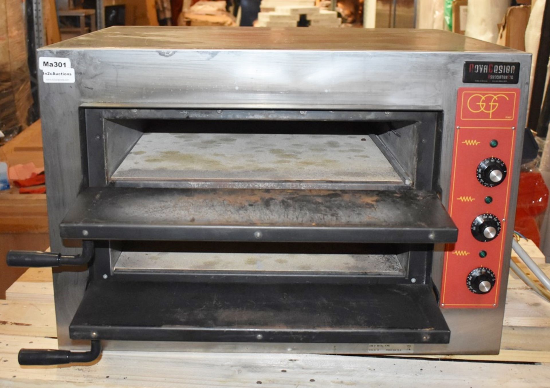 1 x Twin Deck GGF Single Phase PIZZA OVEN With Four Pizza Capacity - Image 2 of 10