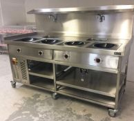 1 x 4 Pan 3-Phase Induction Wok in Excellent Condition - NO VAT ON THE HAMMER