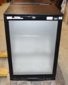 1 x LEC Single Door Backbar Bottle Cooler With Frosted Glass Display Door - Model BC6007KLED