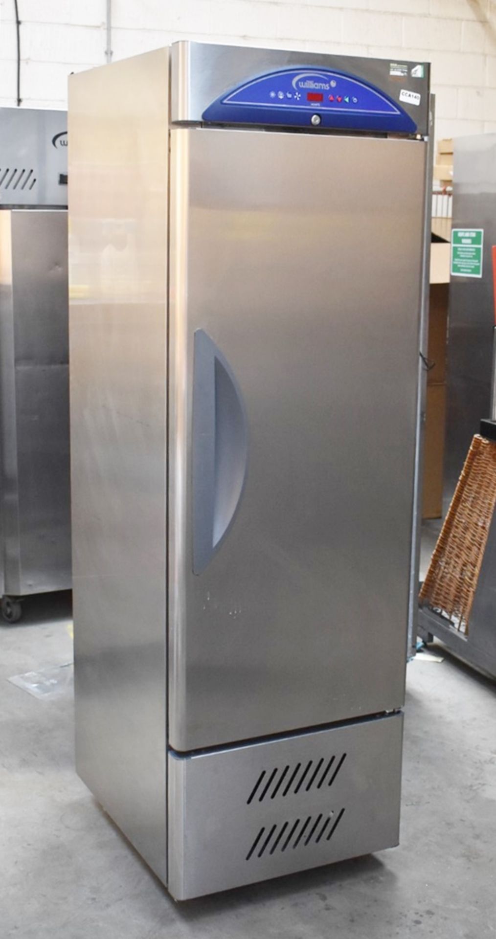 1 x Williams Upright Single Door Refrigerator With Stainless Steel Exterior - Model HZ12 -