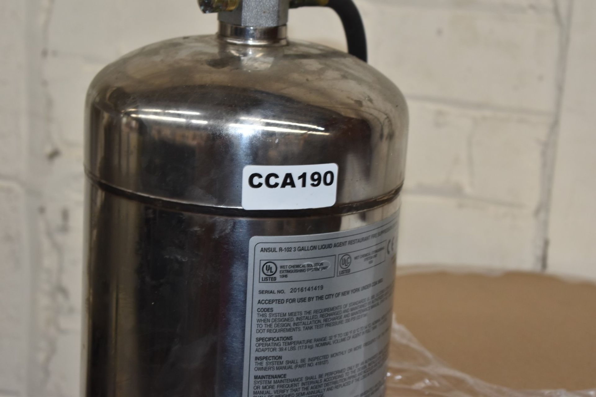 Assorted Job Lot to Include Ansul 3 Gallon Fire Suppression Liquid Agent, Two Wall Mounted - Image 2 of 10