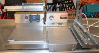 1 x Mono L Sealer With Stainless Steel Finish - CL626 - Model FG482-01 - Ref CB288 WH3 - Width 75cms