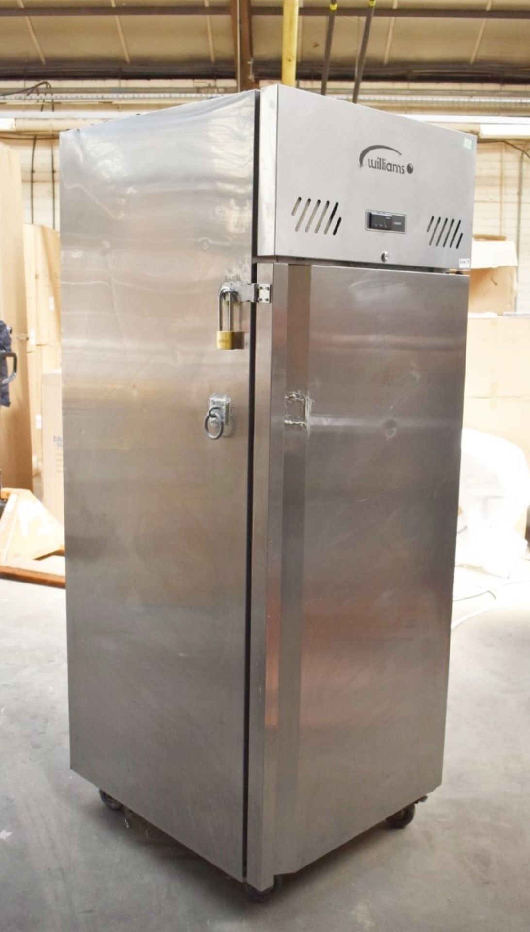 1 x Williams Jade Upright Single Door Refrigerator With Stainless Steel Exterior - Model HJ1TSA -