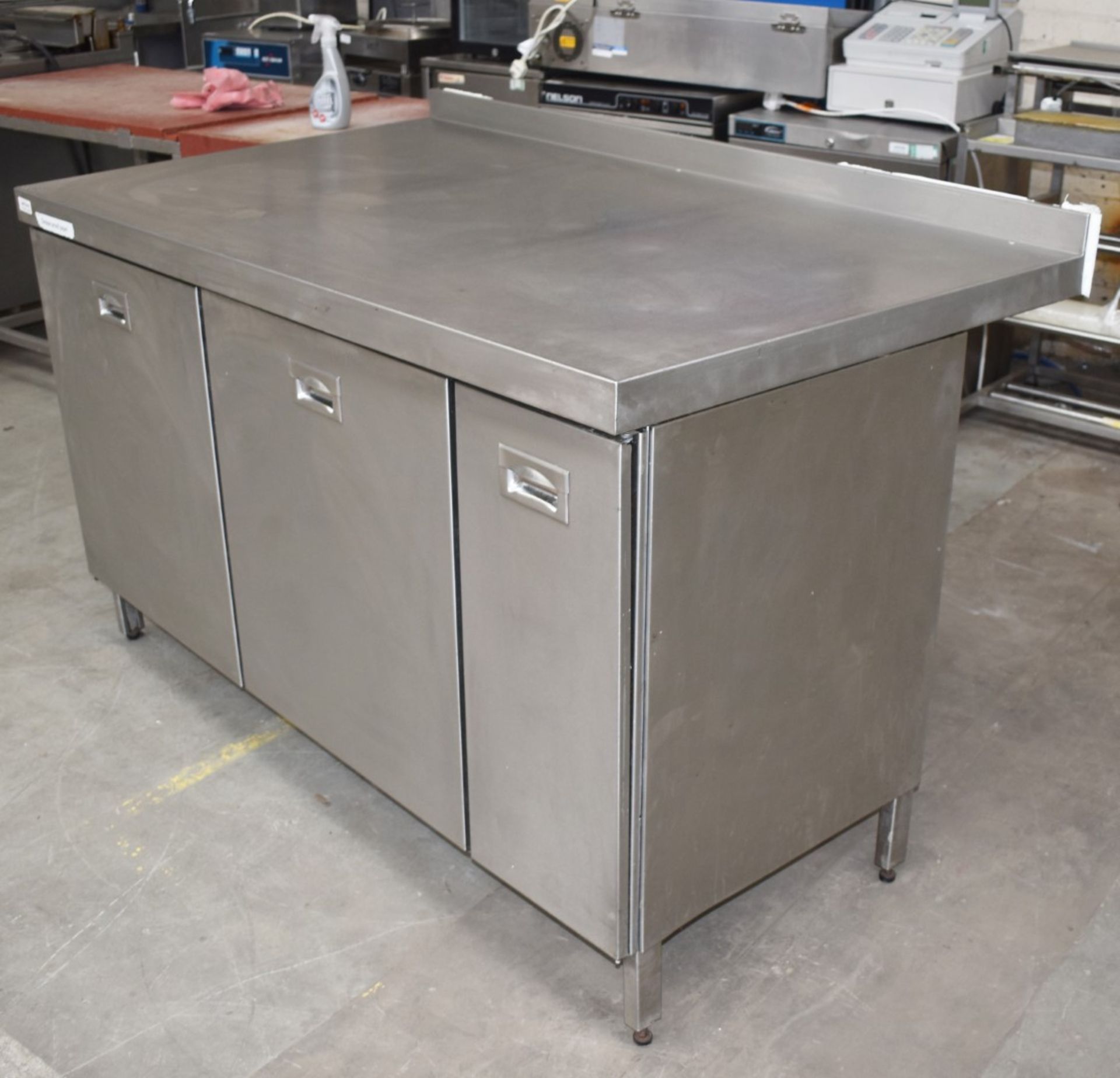 1 x Stainless Steel Commercial Cabinet Prep Table - Recently Removed From Major Super Market Store - - Image 5 of 8