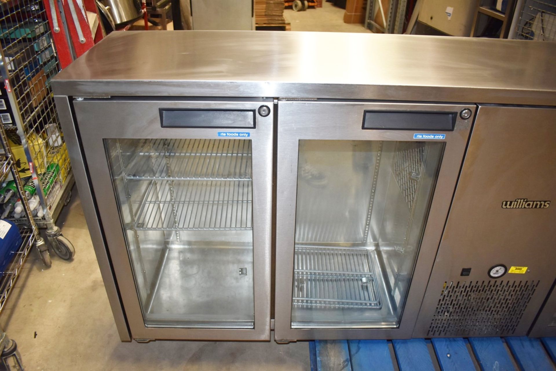 1 x Williams Topaz Four Door Backbar Bottle Cooler With Countertop - Model TBB4GSS - Image 16 of 21