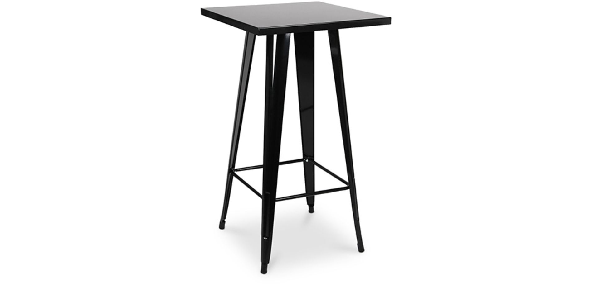 1 x Tolix Industrial Style Outdoor Bar Table and Bar Stool Set in Black - Includes 1 x Bar Table and - Image 2 of 7