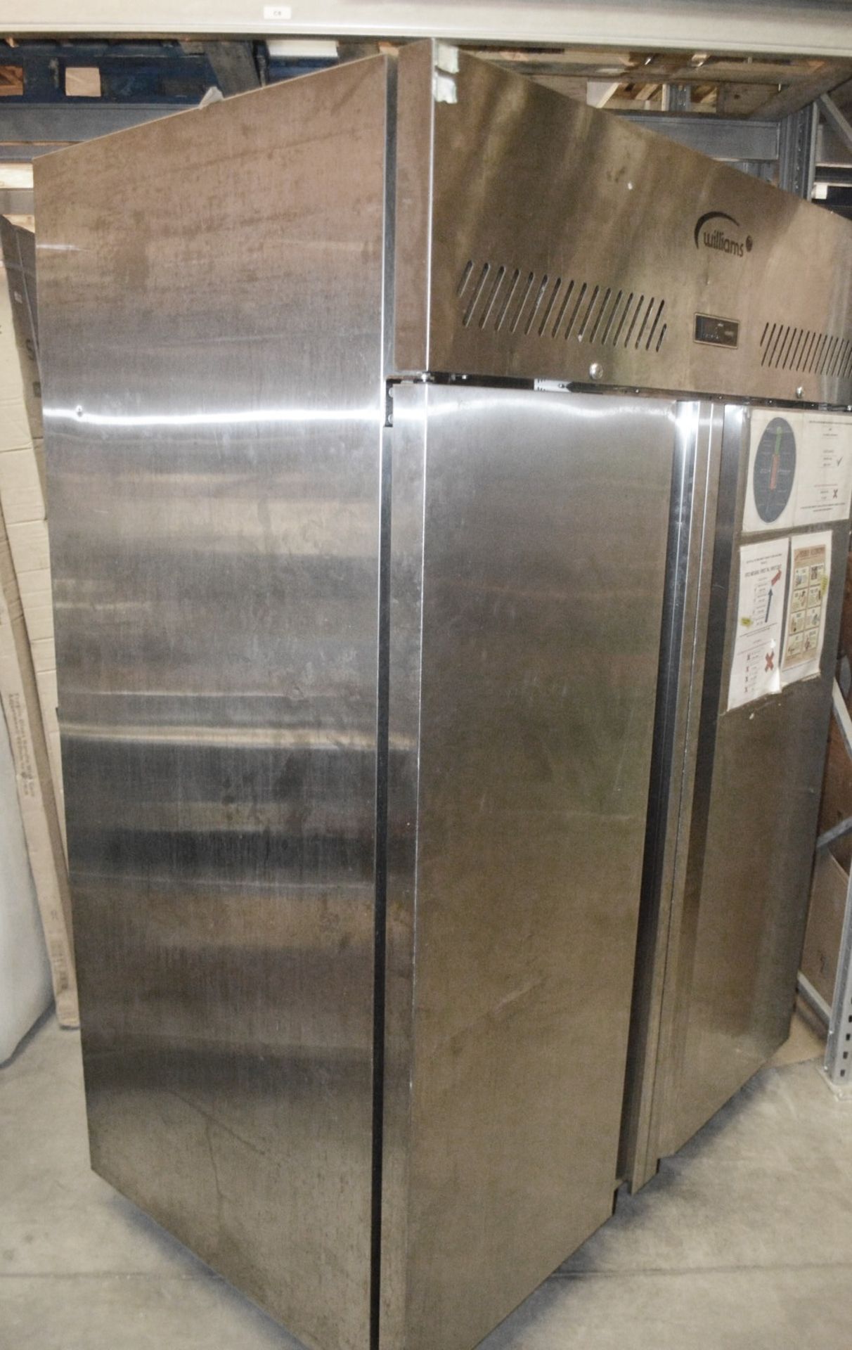 1 x WILLIAMS Upright 2-Door Stainless Steel Commercial Chiller Unit - Dimensions: H195 x W140 x - Image 10 of 12