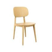 4 x Relish Solid Beech Dining Chairs - New Boxed Stock - RRP £616 - Solid Beech Frame With Curved