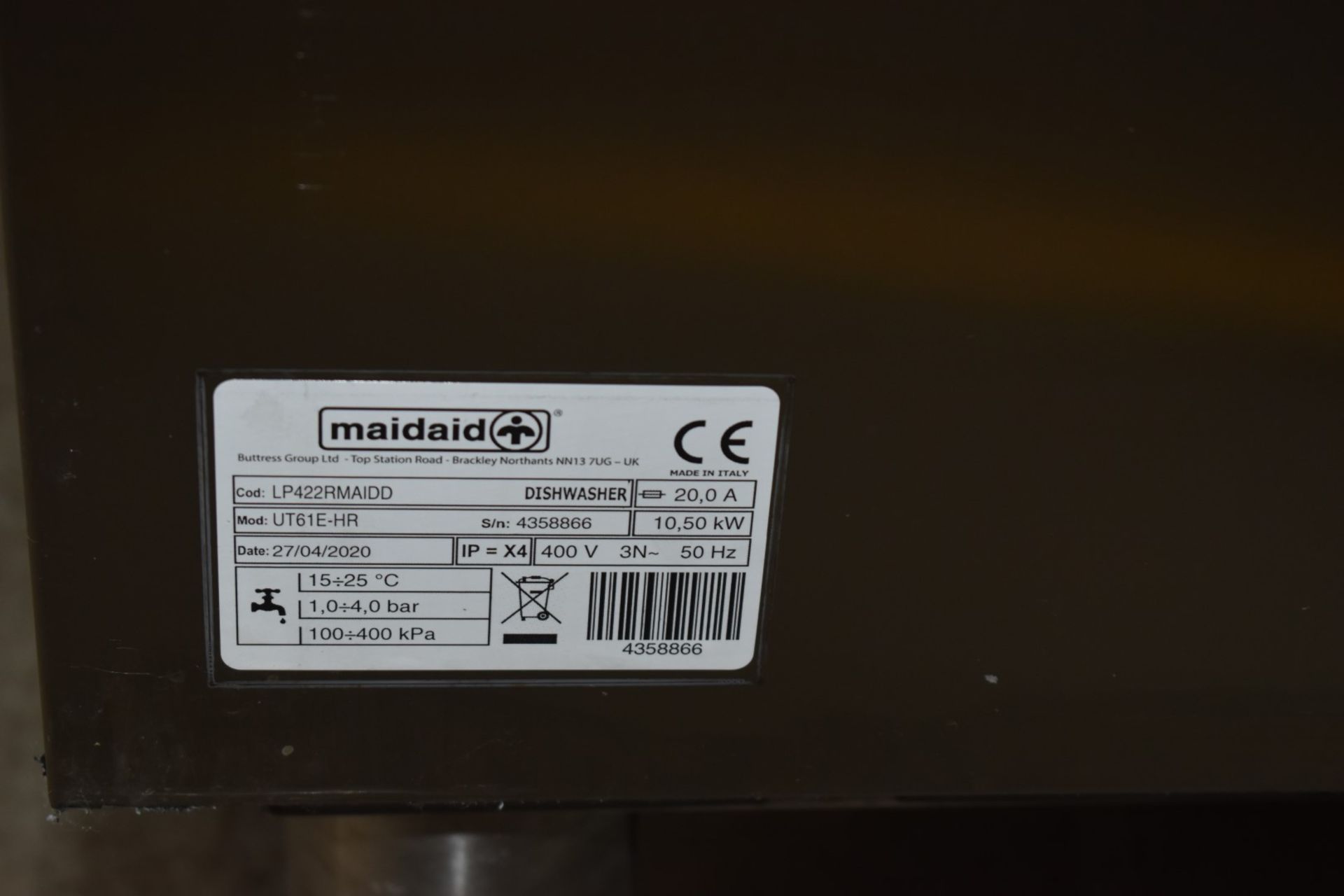 1 x Maidaid Utensil Pot Washer - Model UT61eHR - 2020 Model - RRP £12,600 - Image 5 of 12