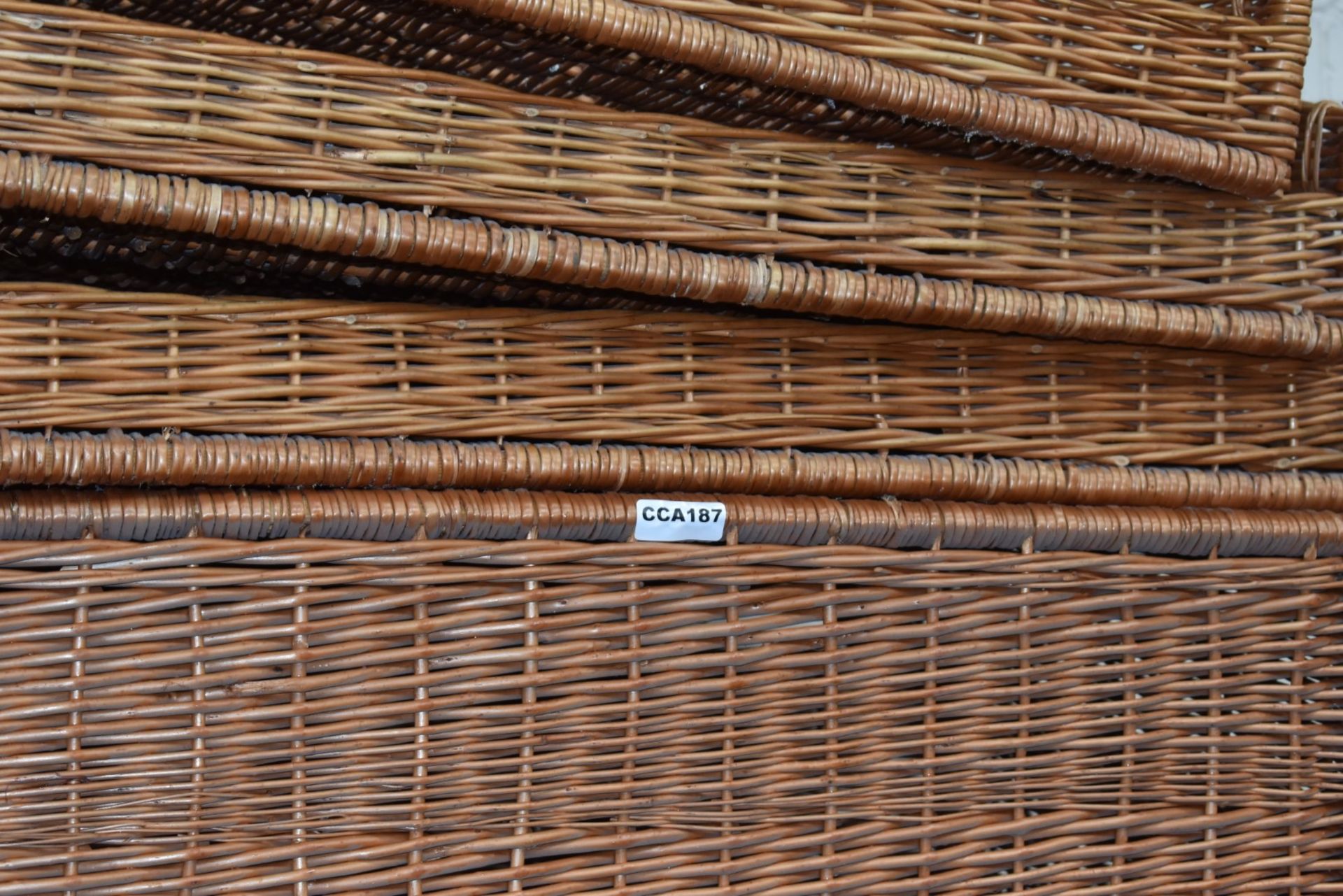 6 x Large Wicker Bread Baskets - Dimensions: W115  x D80 cms - Ref: CCA187 WH4 - CL595 - Location: - Image 5 of 5