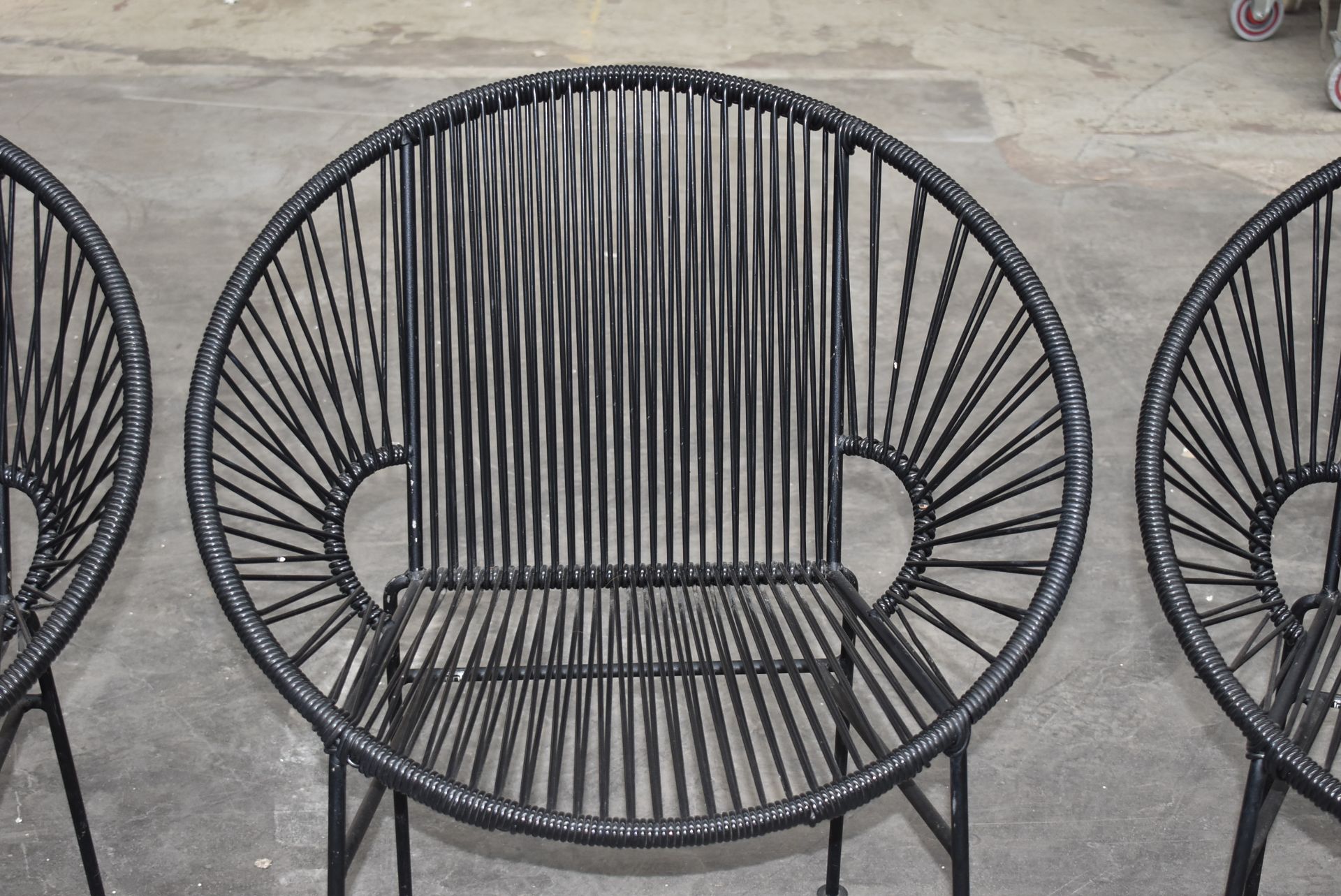 4 x Innit Designer Chairs - Acapulco Style Chairs in Black Suitable For Indoor or Outdoor Use - - Image 5 of 9