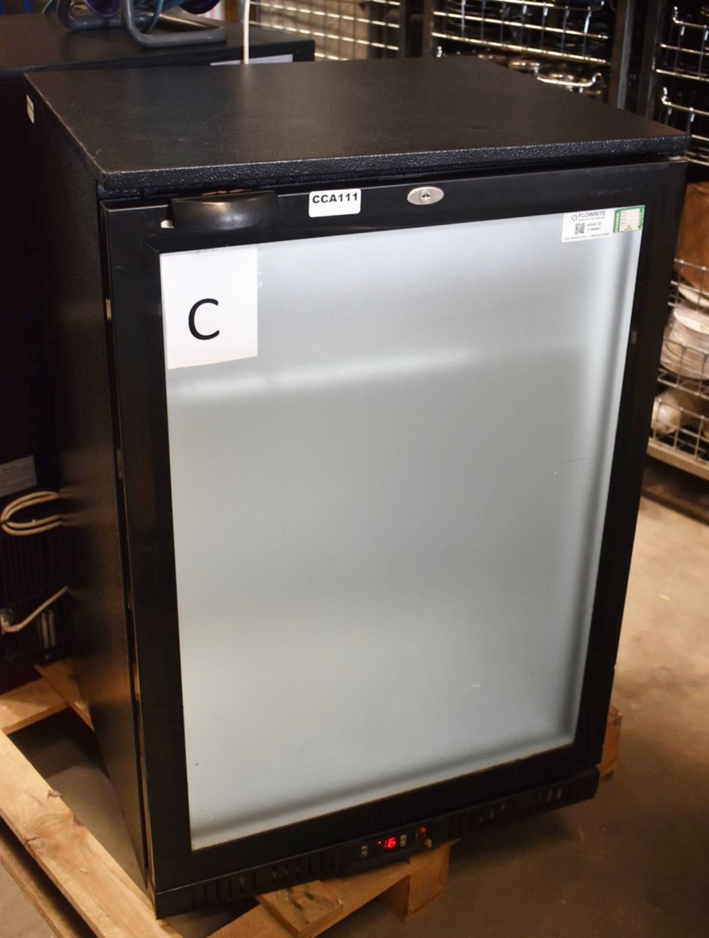 1 x LEC Single Door Backbar Bottle Cooler With Frosted Glass Display Door - Model BC6007KLED - Image 7 of 8