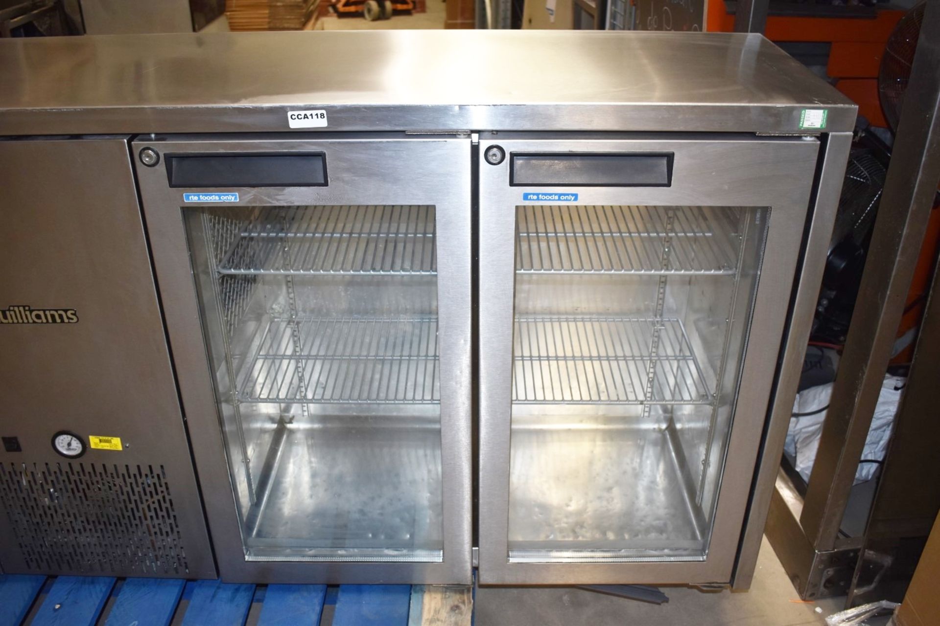 1 x Williams Topaz Four Door Backbar Bottle Cooler With Countertop - Model TBB4GSS - Image 9 of 21