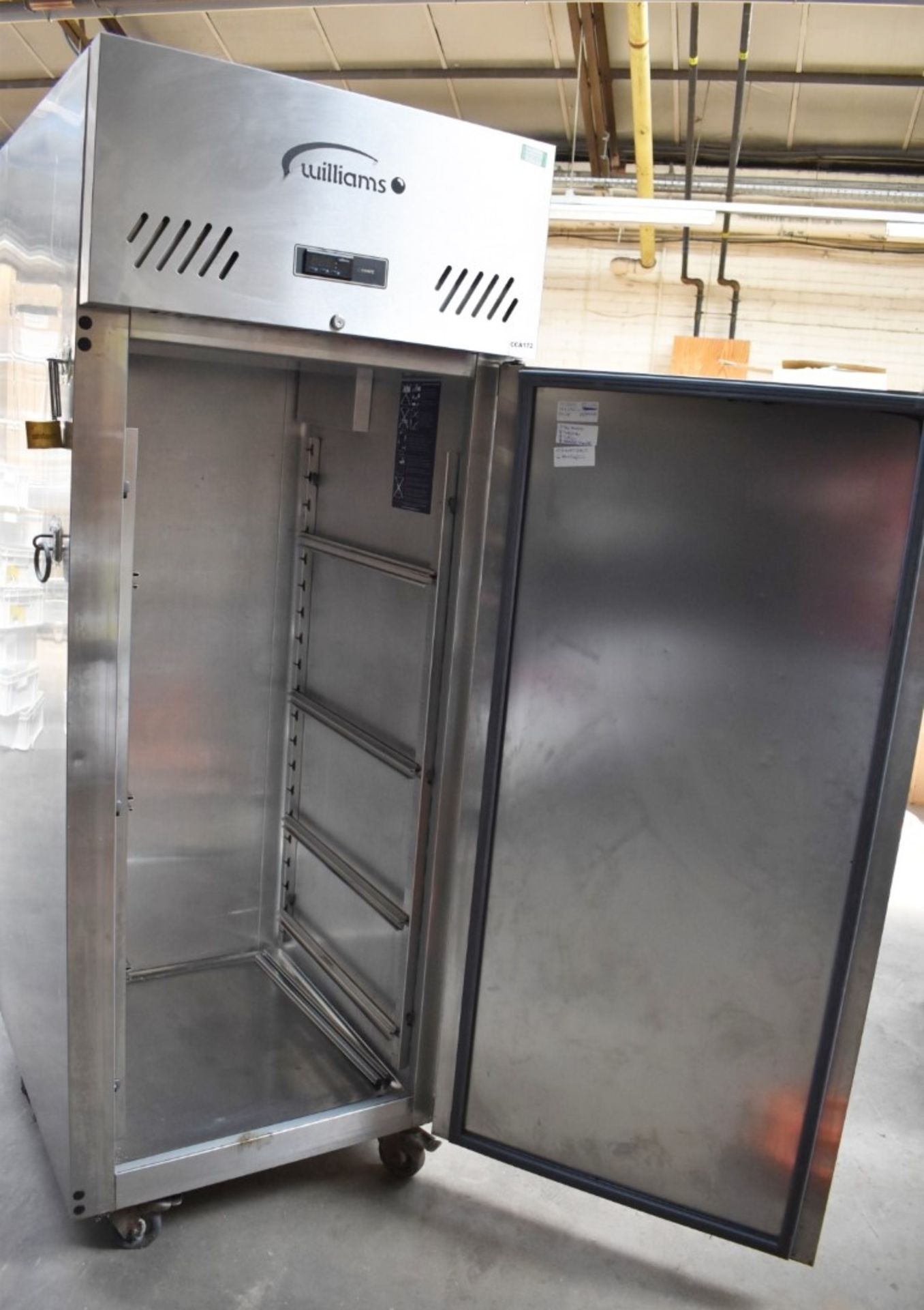 1 x Williams Jade Upright Single Door Refrigerator With Stainless Steel Exterior - Model HJ1TSA - - Image 6 of 11
