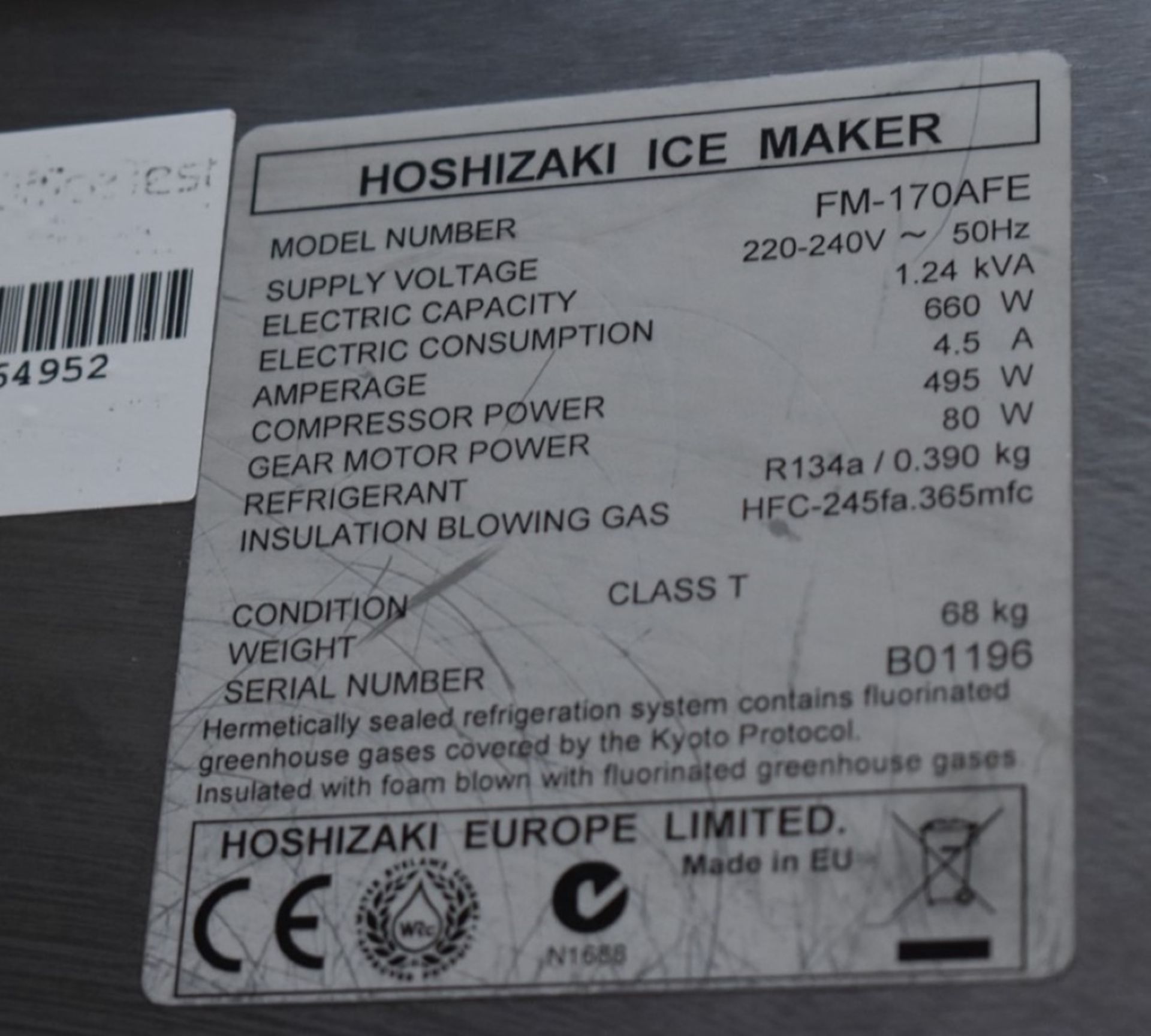 1 x Hoshizaki FM-170AKE Modular Ice Flaker With 140kg B-301SA Storage Bin - 170kg/24hr - Original - Image 3 of 10