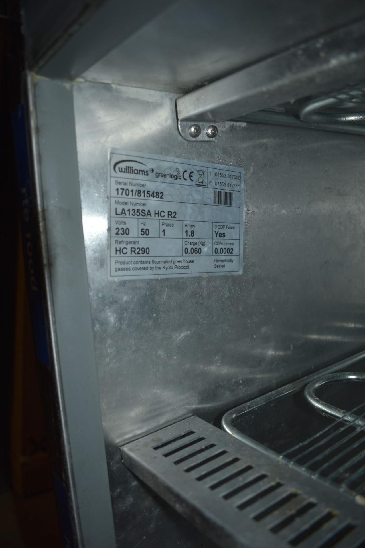 1 x Williams Undercounter Commercial Freezer - Model LA135-SA - RRP £1,235 - Image 7 of 7
