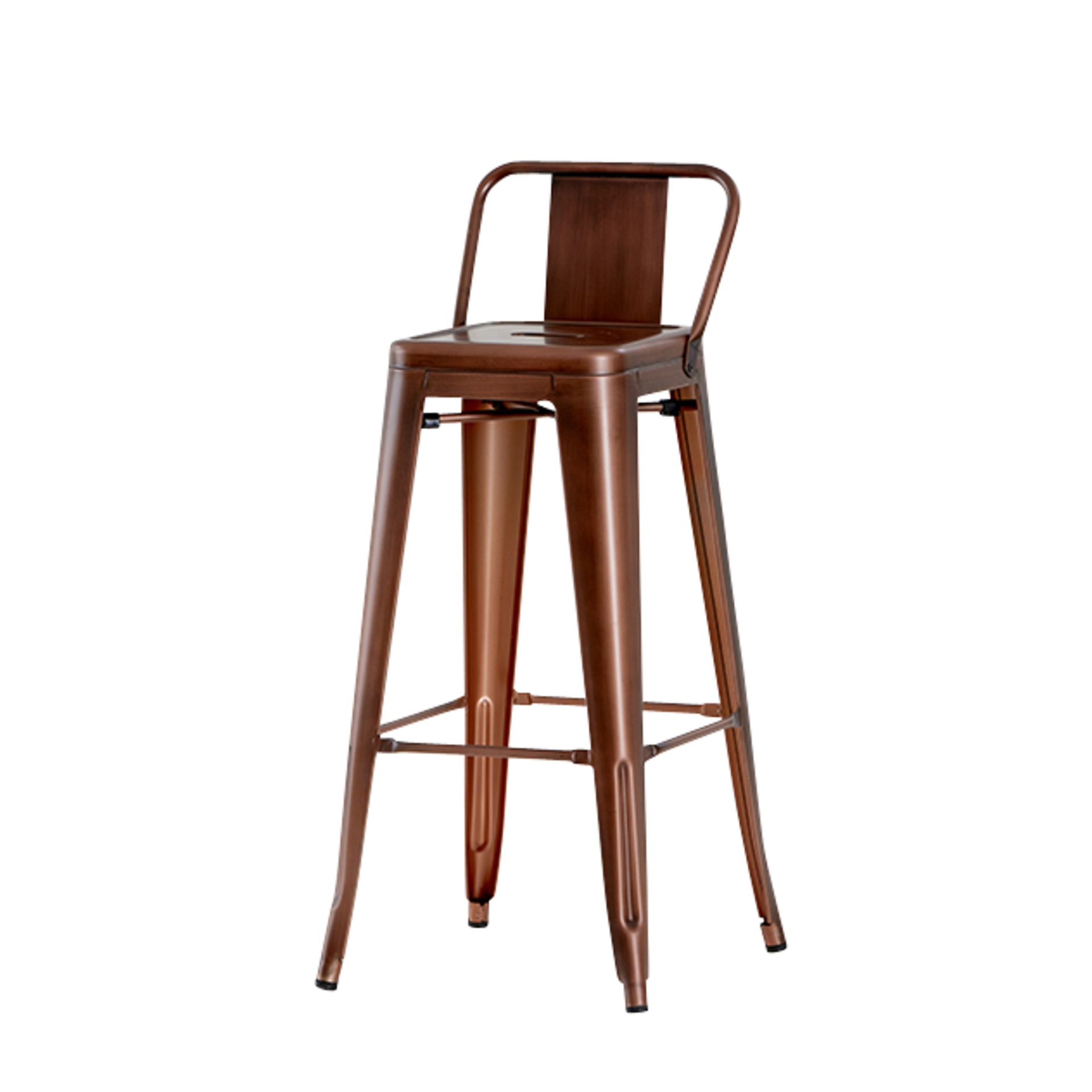 1 x Tolix Industrial Style Outdoor Bar Table and Bar Stool Set in Copper - Includes 1 x Bar Table - Image 3 of 9