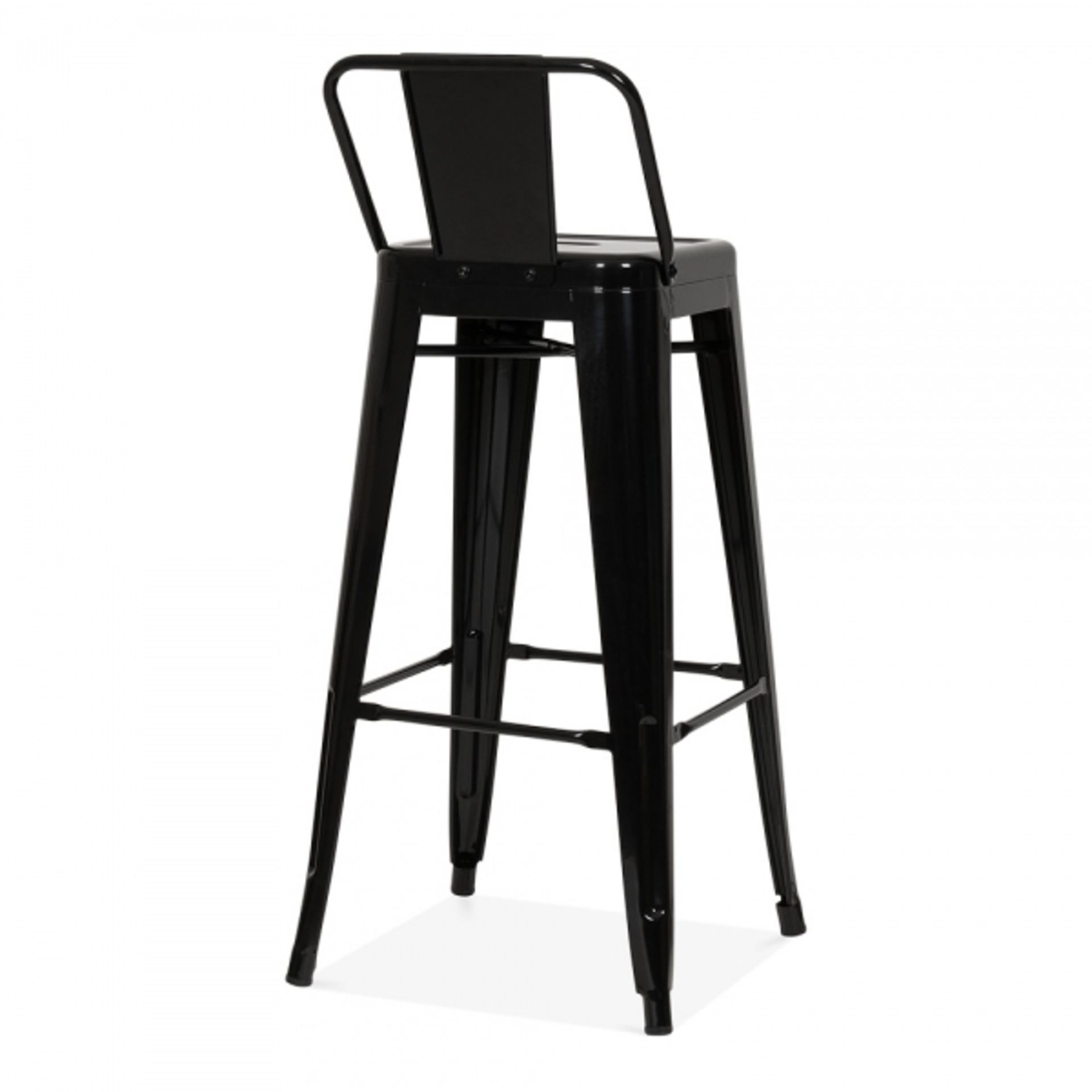 1 x Tolix Industrial Style Outdoor Bar Table and Bar Stool Set in Black - Includes 1 x Bar Table and - Image 3 of 9