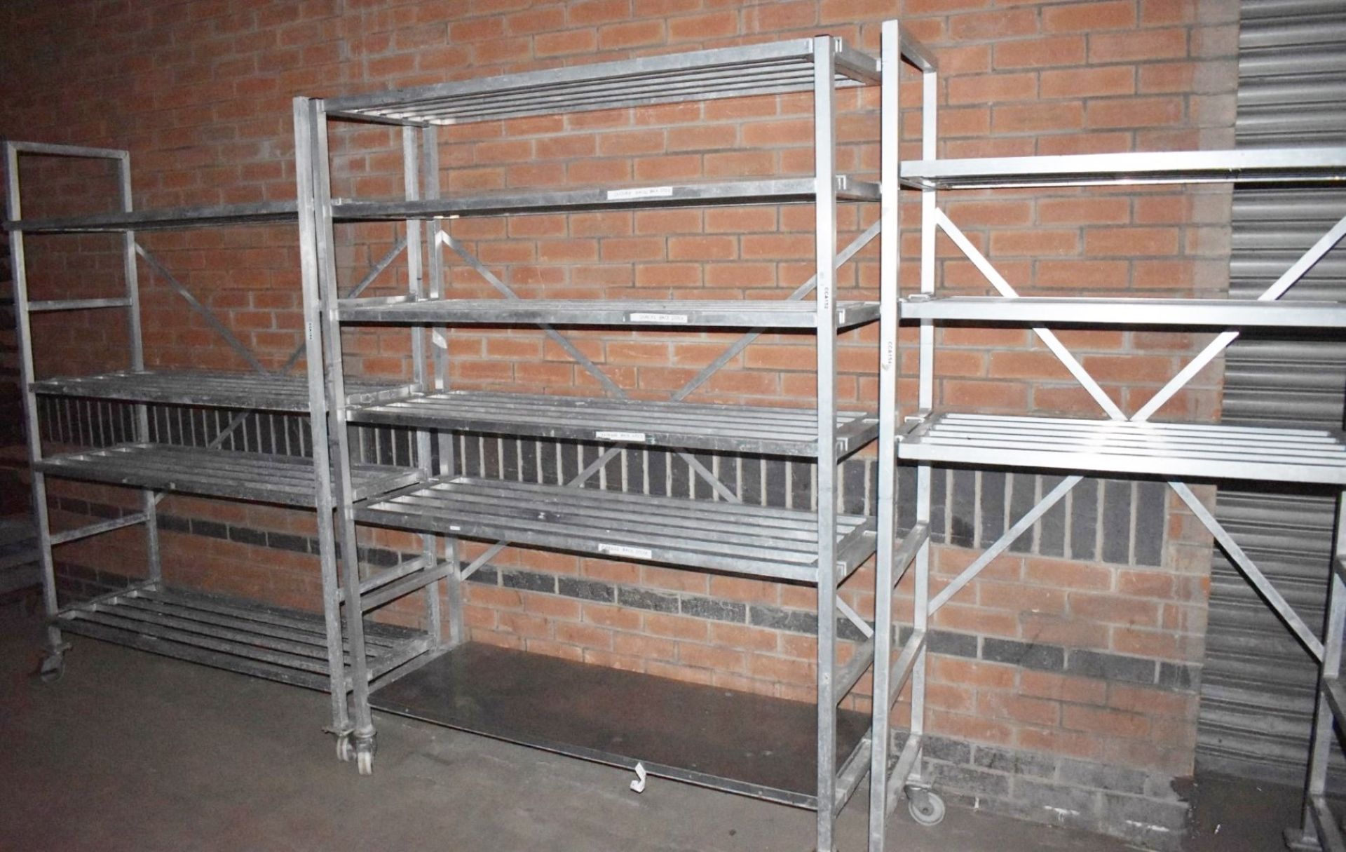 4 x Commercial Kitchen Storage Shelves With Removable Adjustable Shelf Panels - Dimensions: See - Image 10 of 15