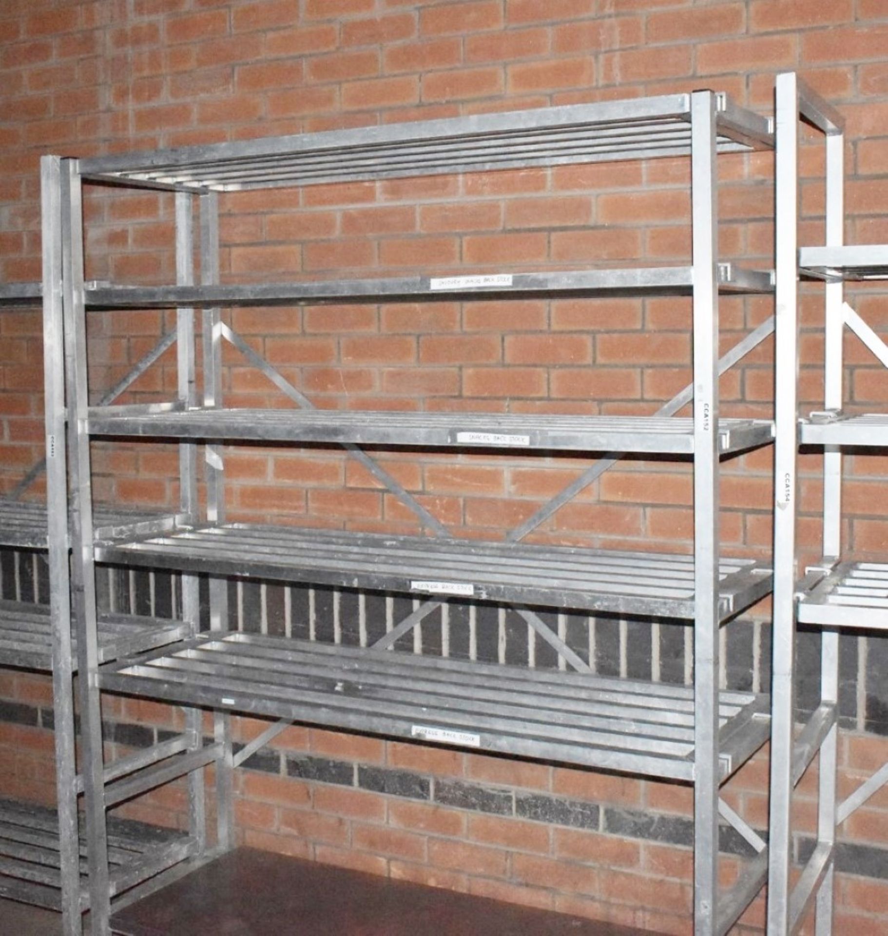 4 x Commercial Kitchen Storage Shelves With Removable Adjustable Shelf Panels - Dimensions: See - Image 8 of 15