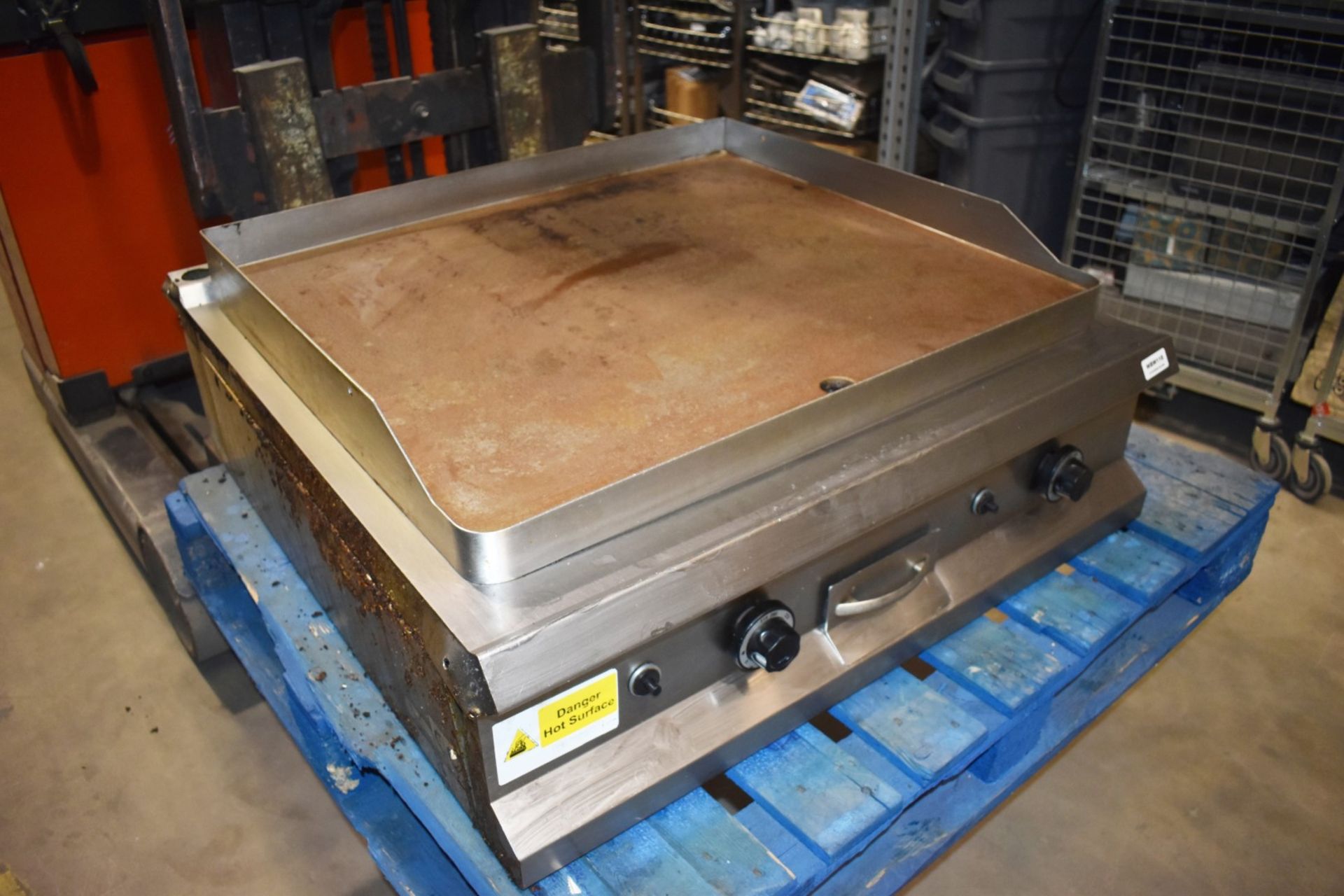 1 x Hobart Commercial Gas Powered Solid Top Cooking Griddle - Image 5 of 8