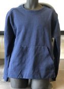 1 x Men's Genuine Adidas Sweatshirt With Front Pocket In Blue - Size (EU/UK): L/L - Preowned -