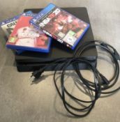 1 x Sony Games Console - Playstation 4 With 2 Controllers and 3 x Games