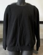 1 x Men's Genuine Zara Sweatshirt In Black - Size (EU/UK): XL/XL - Preowned - Ref: JS178 - NO VAT ON