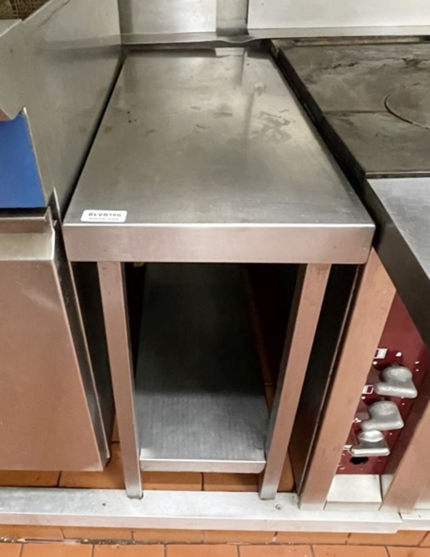 1 x Stainless Steel Fill In Prep Table With Undershelf - Dimensions: H69 x W35 x D80 cms - Ref:
