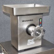 1 x Bizerba Meat Mincer - Stainless Steel Construction - Model FW-N 22/2 - 240v UK Plug - Recently