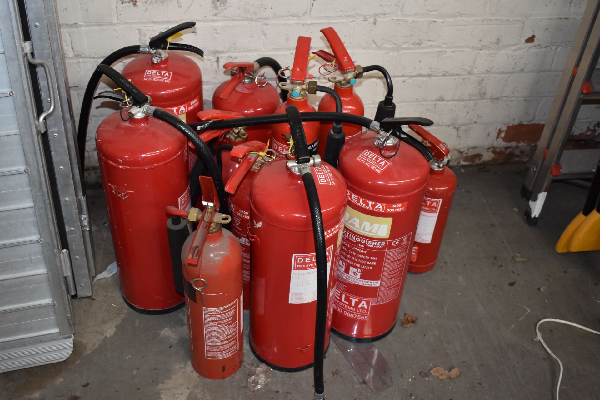 Approx 22 x Fire Extinguishers Plus 10 x Fire Extinguisher Stations - CL011 - Unused From Various - Image 7 of 9