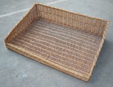 6 x Large Wicker Bread Baskets - Dimensions: W115  x D80 cms - Ref: CCA187 WH4 - CL595 - Location: