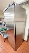 1 x Blizzard Upright Refrigerator With Stainless Steel Exterior - Dimensions: H190 x W78 x D74 cms -