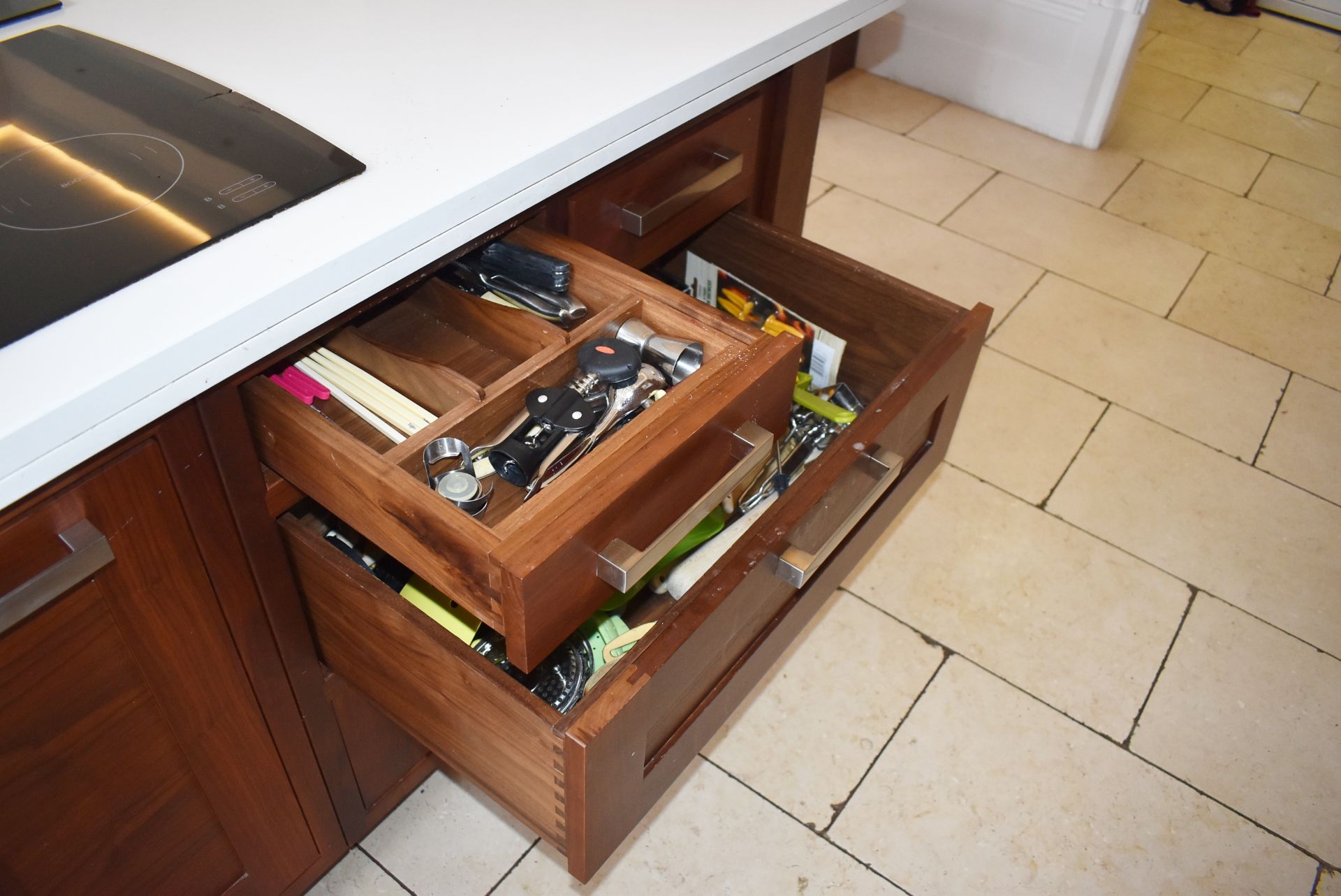 1 x Bespoke Contemporary Fitted Kitchen With Appliances - Features Solid Walnut Doors - NO VAT! - Image 76 of 114