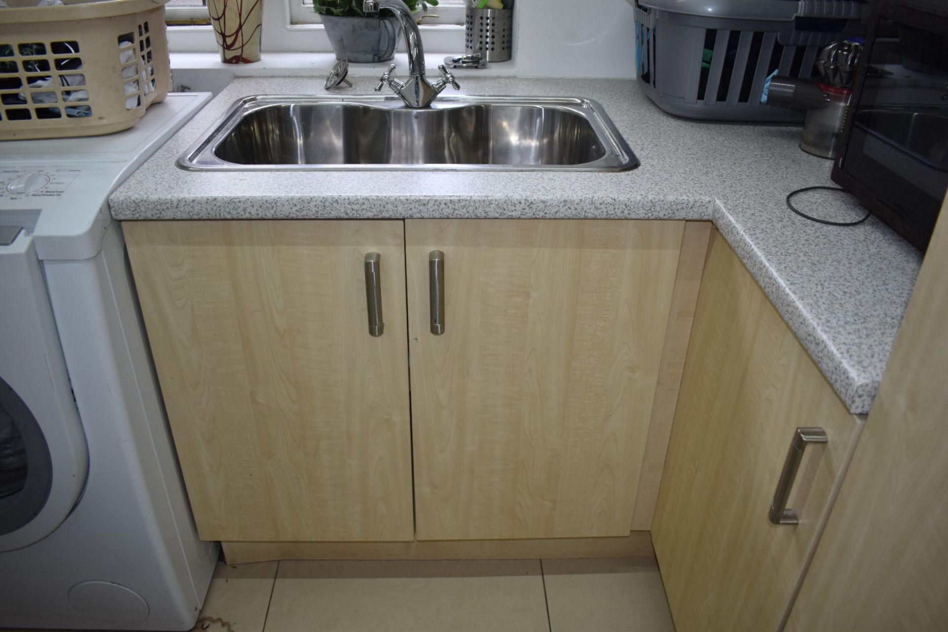 1 x Kitchen Utility Room - Features Birch Cabinet Doors, Sink Basin With Mixer Tap, Larder Unit - Image 13 of 13