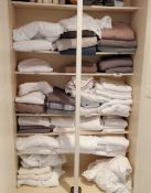 Large Collection of Bedding and Towels - Includes Three Large Boxes Full - Ideal For Private Use,