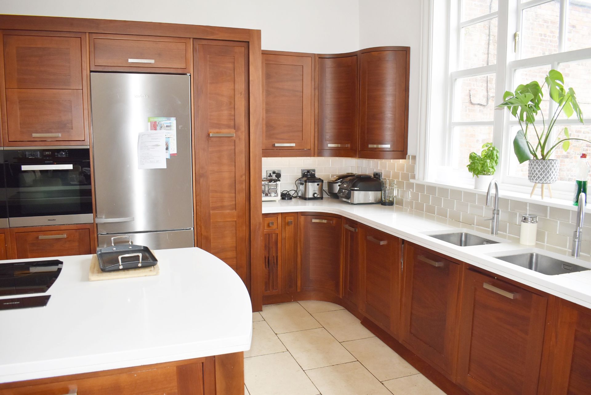 1 x Bespoke Contemporary Fitted Kitchen With Appliances - Features Solid Walnut Doors - NO VAT! - Image 31 of 114