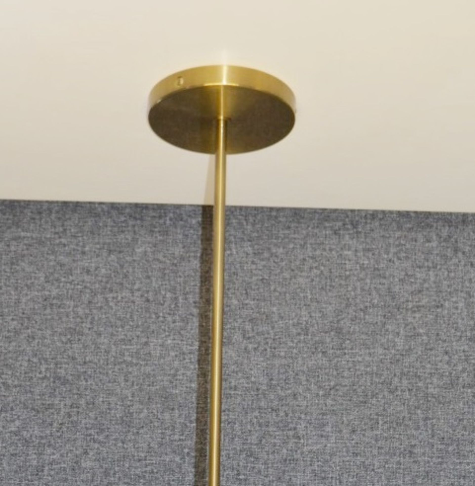 1 x CHELSOM Ceiling Light In A Polished Brass Finish With An Opal Glass Shade - Unused Boxed Stock - - Image 5 of 7