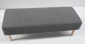 1 x Upholstered Bench In Dark Grey - Dimensions To Follow - No VAT on the Hammer - CL652 -