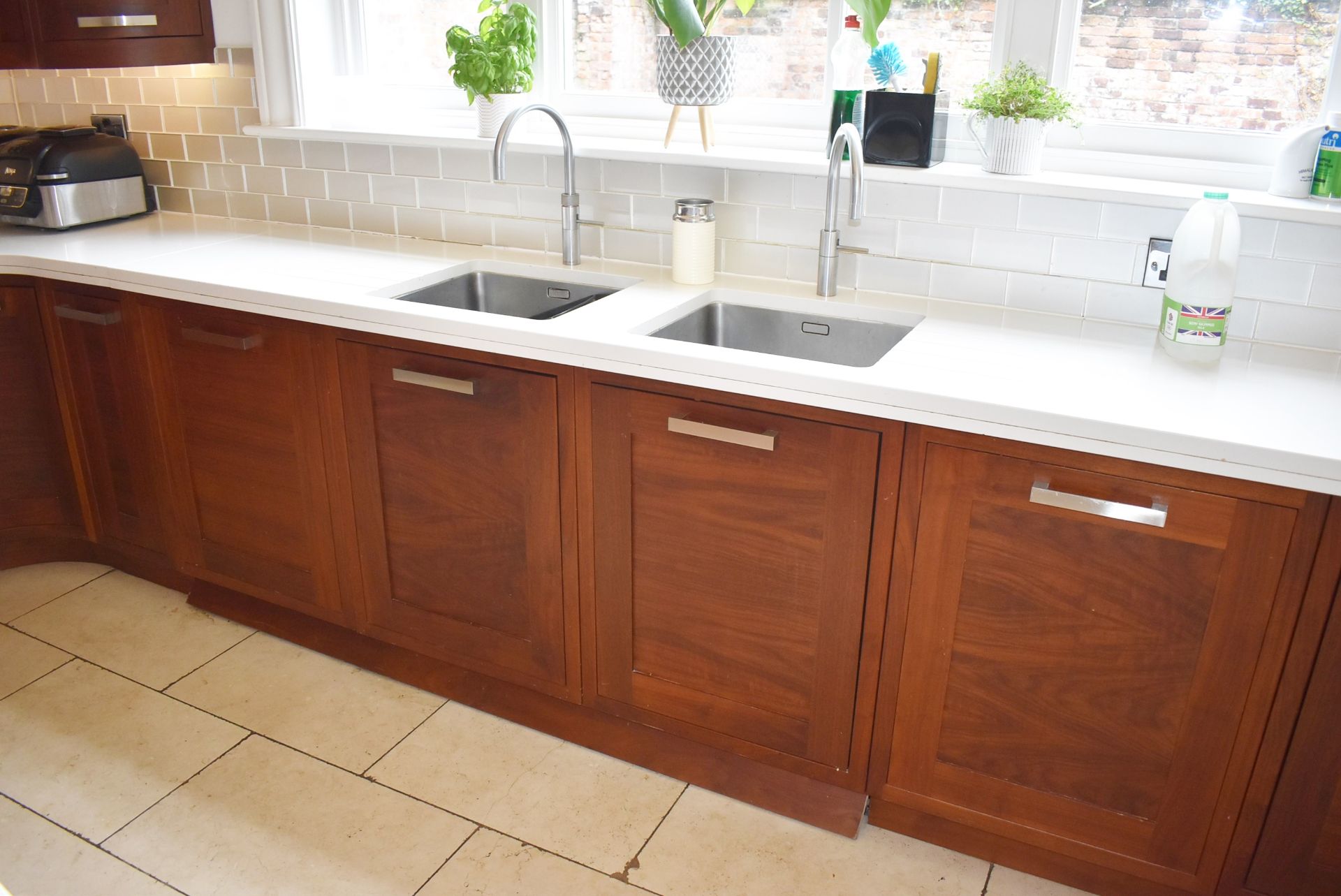 1 x Bespoke Contemporary Fitted Kitchen With Appliances - Features Solid Walnut Doors - NO VAT! - Image 42 of 114