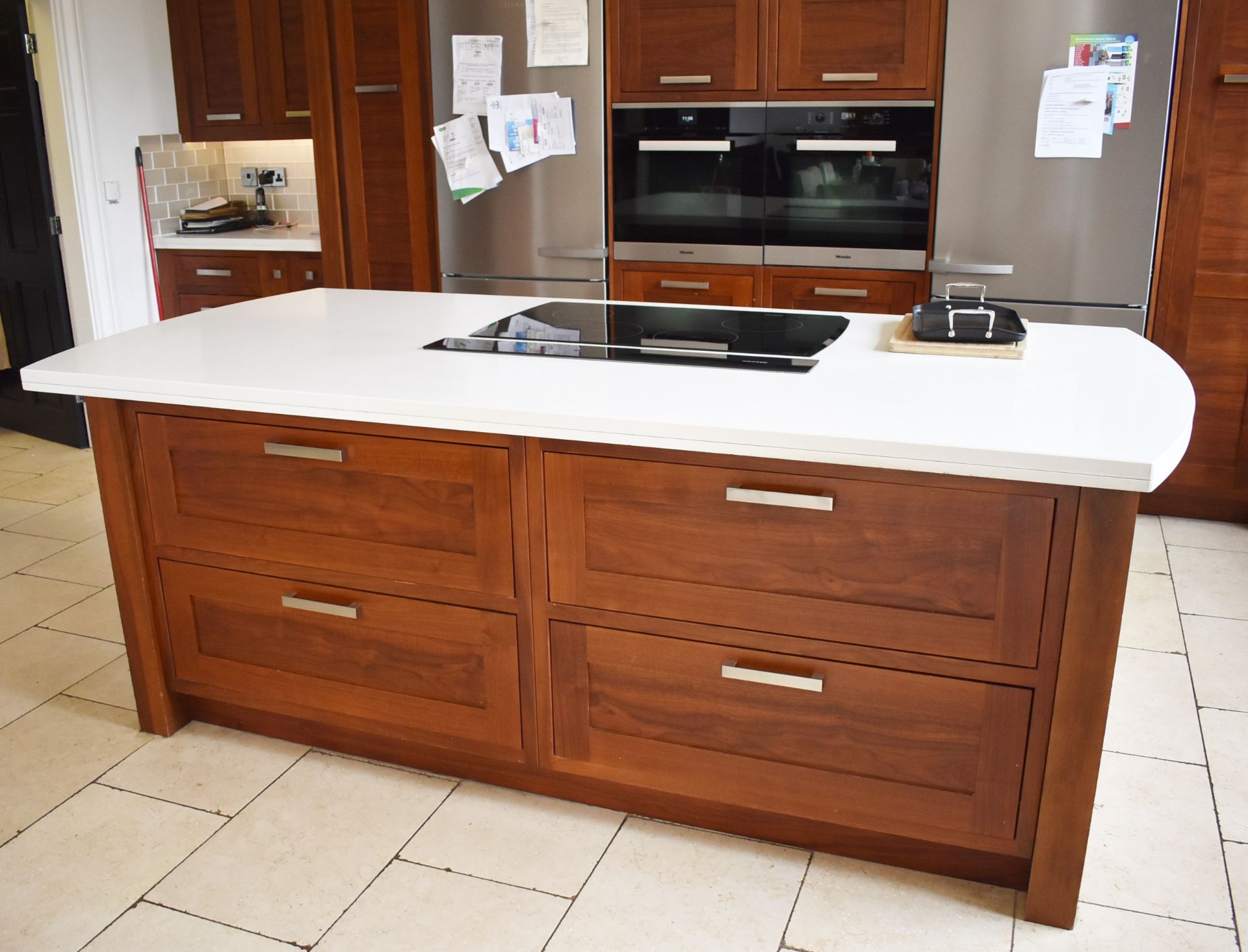1 x Bespoke Contemporary Fitted Kitchen With Appliances - Features Solid Walnut Doors - NO VAT! - Image 32 of 114