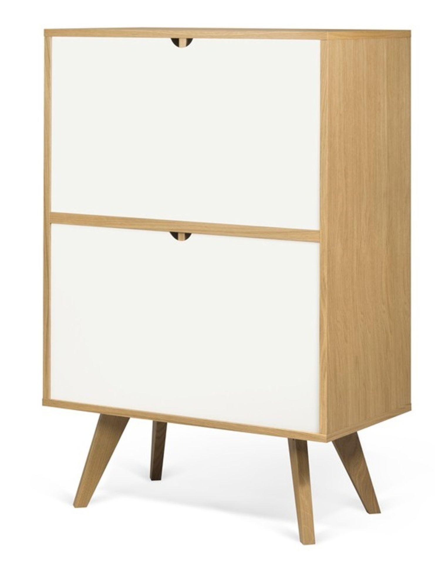 1 x 'Brigitte' Stylish 4-Door Cupboard With Geometric Etched Door - RRP £745.00 - Image 2 of 9