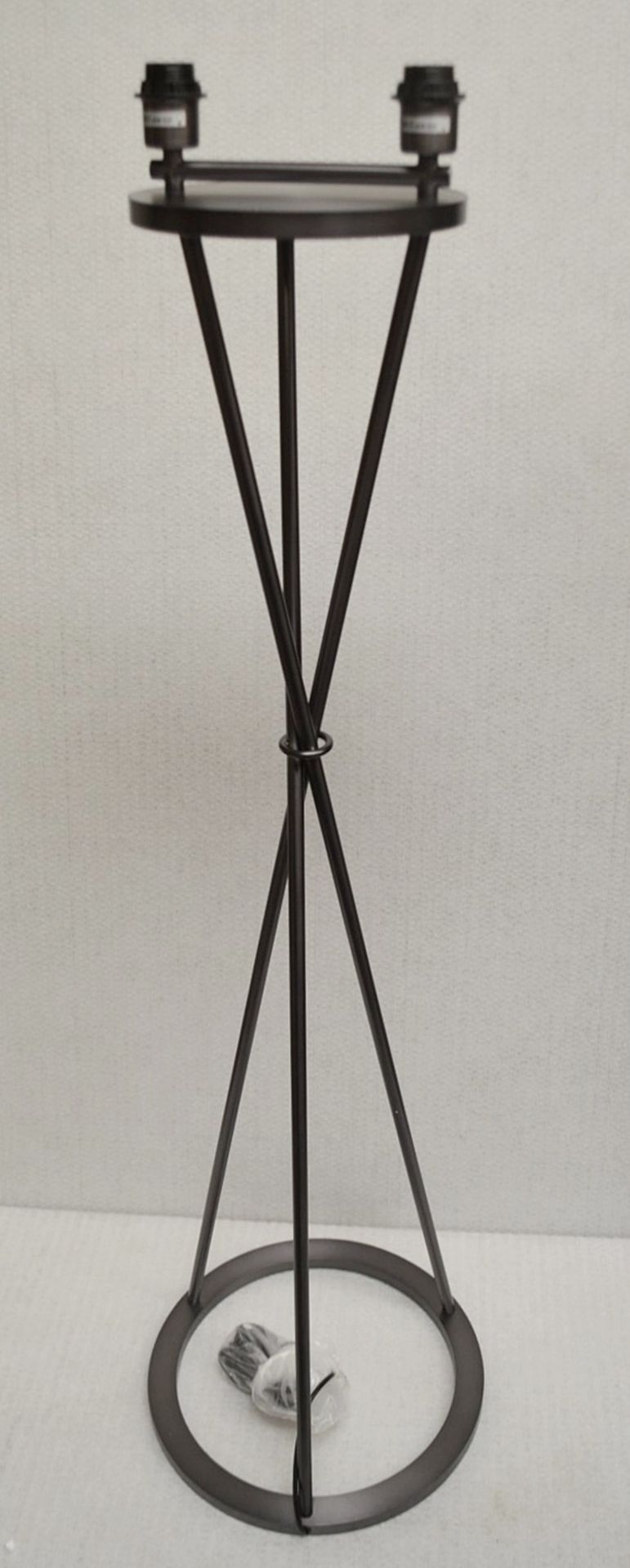 1 x CHELSOM Freestanding Floor Lamp With 2 x Light Sources In A Black Bronze Finish - Unused Boxed
