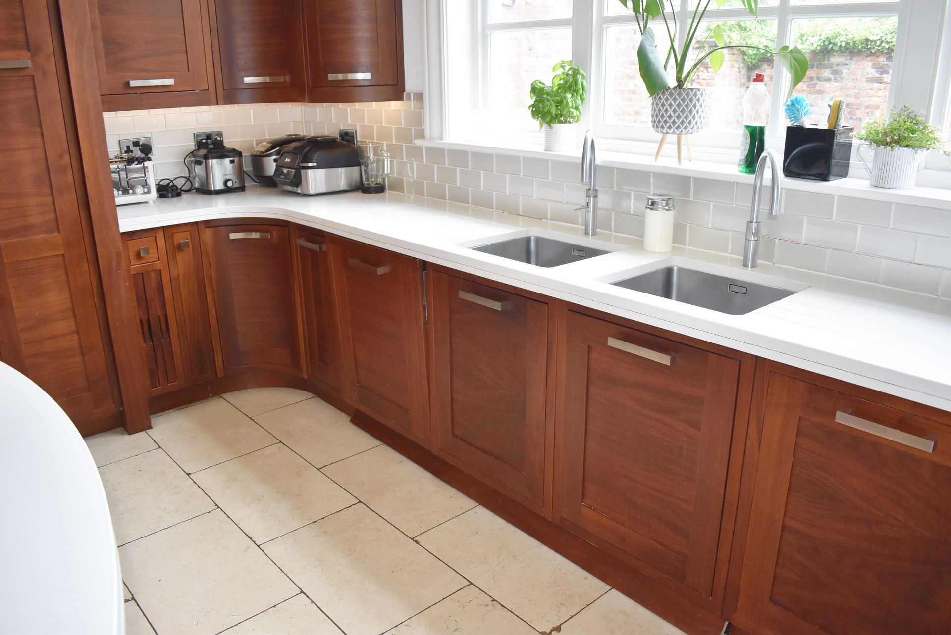 1 x Bespoke Contemporary Fitted Kitchen With Appliances - Features Solid Walnut Doors - NO VAT! - Image 2 of 114