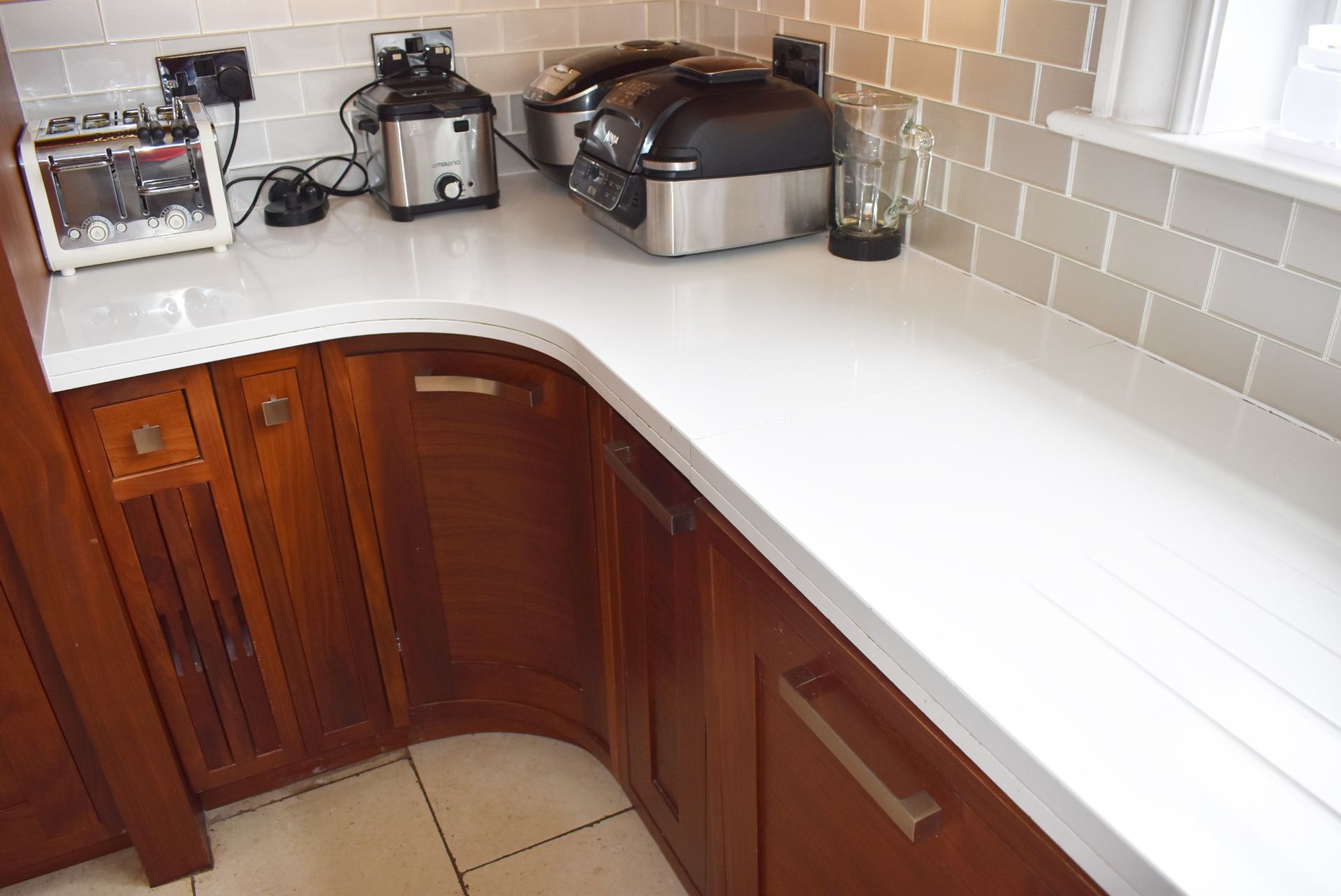 1 x Bespoke Contemporary Fitted Kitchen With Appliances - Features Solid Walnut Doors - NO VAT! - Image 12 of 114